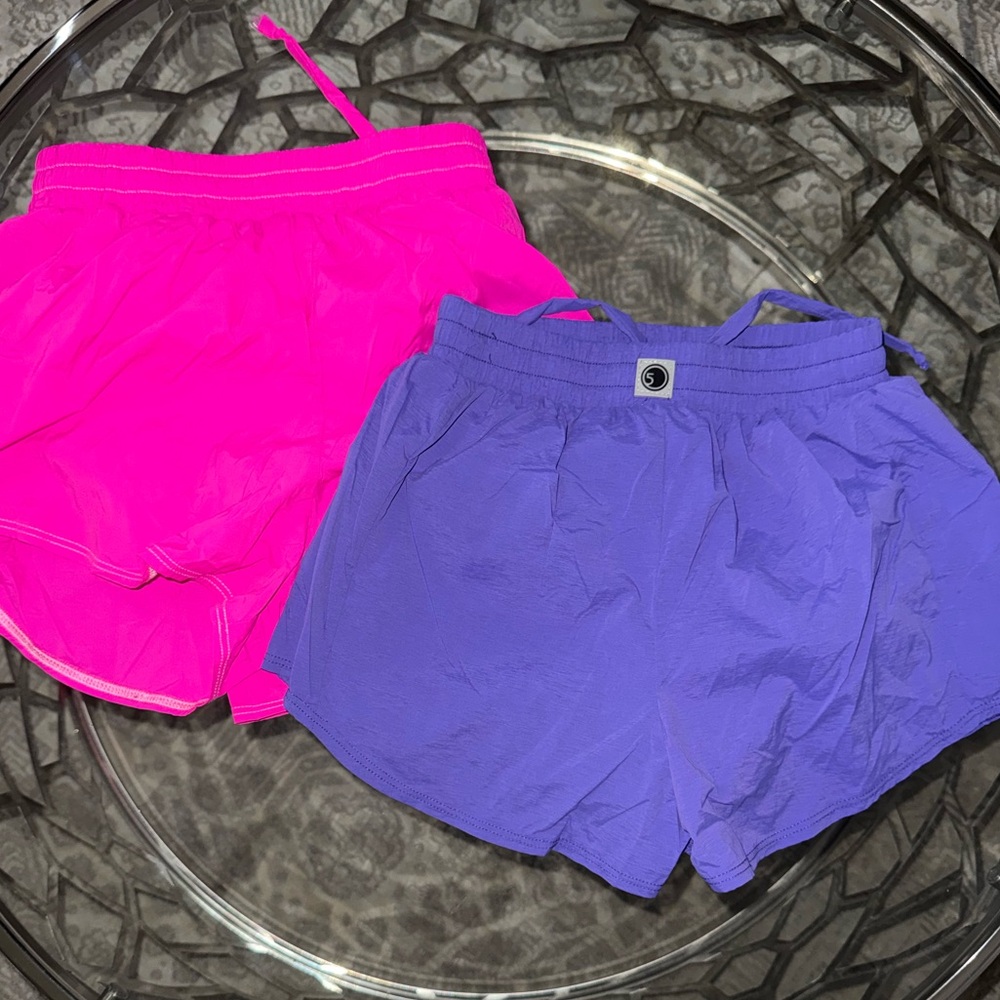 Five Pink and Purple Limitless Shorts